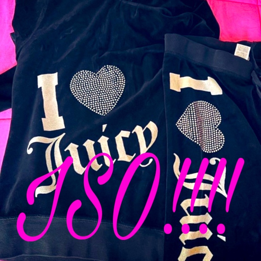 ISO! I heart Juicy Couture velour hoodie🎀